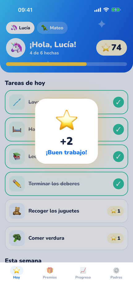 Gana estrellas